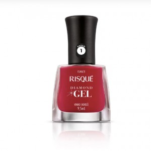 Esmalte Risqué Diamond Gel - Vermelho